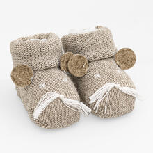 SCARPINA NEONATO MISTO LANA 