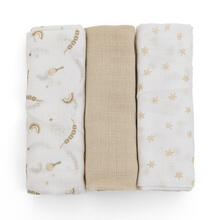 SET 3 QUADRATI DI GARZA 100% COTONE 70x70 CM 