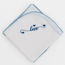 SET 3 QUADRATI DI MUSSOLA IN PERCALLE 100% COTONE 