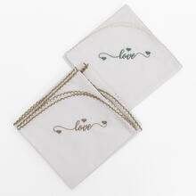 SET 3 QUADRATI DI MUSSOLA IN PERCALLE 100% COTONE 