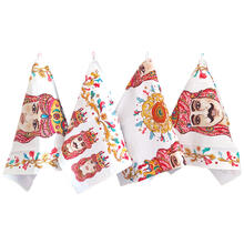 SET 4 ASCIUGAPIATTI TESSUTO CM 50X70 STAMPATI TESTE DI MORO 