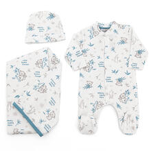 SET CORREDINO PRIMA NASCITA 3 PEZZI IN CALDO COTONE 