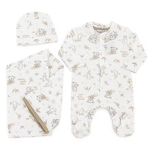 SET CORREDINO PRIMA NASCITA 3 PEZZI IN CALDO COTONE 