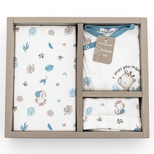 SET CORREDINO PRIMA NASCITA 3 PEZZI IN CALDO COTONE 