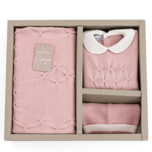 SET CORREDINO PRIMA NASCITA 3 PEZZI INVERNALE SMACCHINATO 