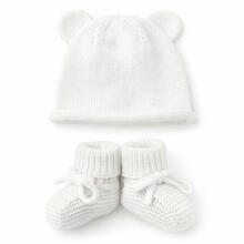 SET SCARPETTA E CAPPELLINO IN TRICOT 