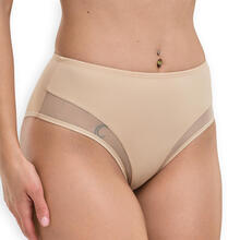 SLIP MICROFIBRA CON INSERTI IN TULLE SUL GIROGAMBA 