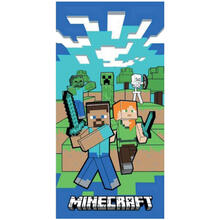 TELO MARE SPUGNA DI COTONE CM 70X140 MINECRAFT 