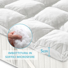 TOPPER MICROSFERE SILICONATE CM 85X200 ALTEZZA 5 CM 