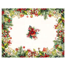 TOVAGLIA NATALIZIA X6 COTONE STAMPA DIGITALE CM 140X180 