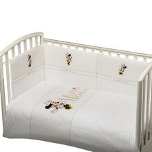 TRAPUNTA + PARACOLPI 5PZ LENZUOLO SOPRA,SOTTO E FEDERA 