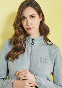 TUTA DONNA FELPA NON GARZATA FULL ZIP 