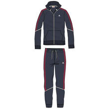 TUTA UOMO FELPA NON GARZATA FULL ZIP 