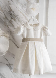 VESTINA BATTESIMALE ESTIVA CON CAPPELLINO 