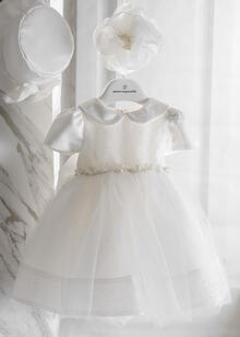 VESTINA BATTESIMALE ESTIVA CON CAPPELLINO 