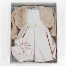 VESTINA BATTESIMALE INVERNALE CON PELLICCIOTTO E CAPPELLINO 