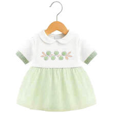 VESTINA SMACCHINATA DI COTONE NEONATA 