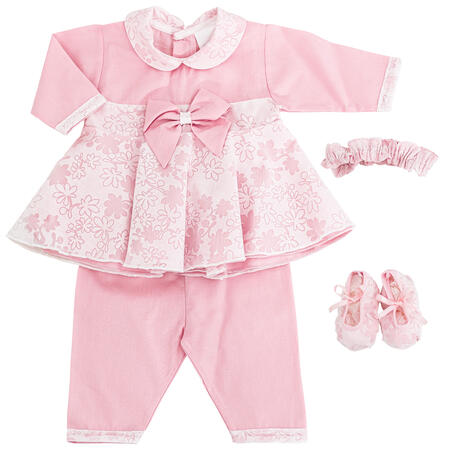 miniset-neonata-con-vestina--scarpette-e-fascetta-cotone