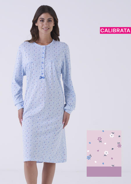 camicia-da-notte-donna-manica-lunga-aperta-calibrata