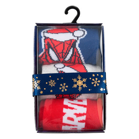confezione-da-3-pz-calzino-spiderman-rosso-natale