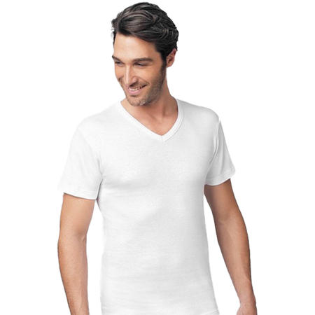 maglia-mezza-manica-in-cotone-felpato-con-scollo-a-punta