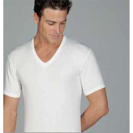 maglia-uomo-mezza-manica-lana-e-cotone-scollo-v