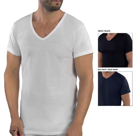 maglia-uomo-cotone-pettinato-mezza-manica-punta