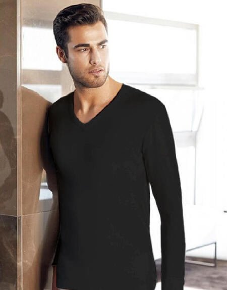 maglia-uomo-manica-lunga-caldo-cotone-scollo-a-punta