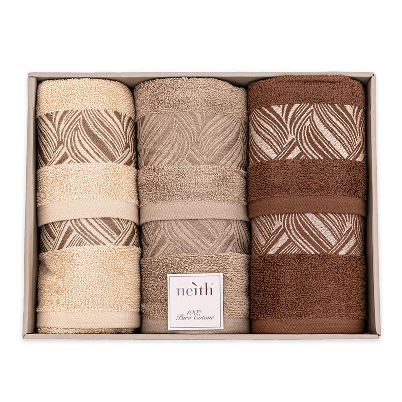 ASCIUGAMANI 3+3 IN SCATOLA SPUGNA 450 GRAMMI MQ BuyBuy24 Abbilgiamento e Biancheria