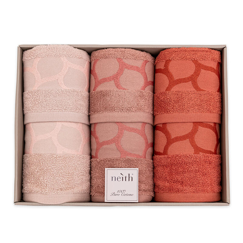 ASCIUGAMANI 3+3 IN SCATOLA SPUGNA 450 GRAMMI MQ BuyBuy24 Abbilgiamento e Biancheria