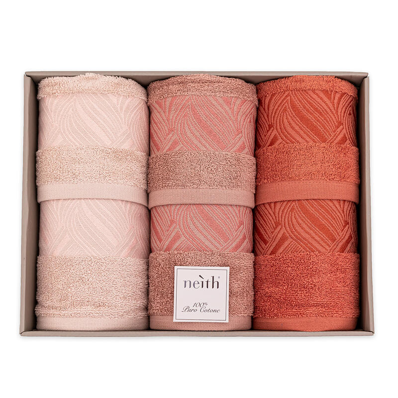 ASCIUGAMANI 3+3 IN SCATOLA SPUGNA 450 GRAMMI MQ BuyBuy24 Abbilgiamento e Biancheria