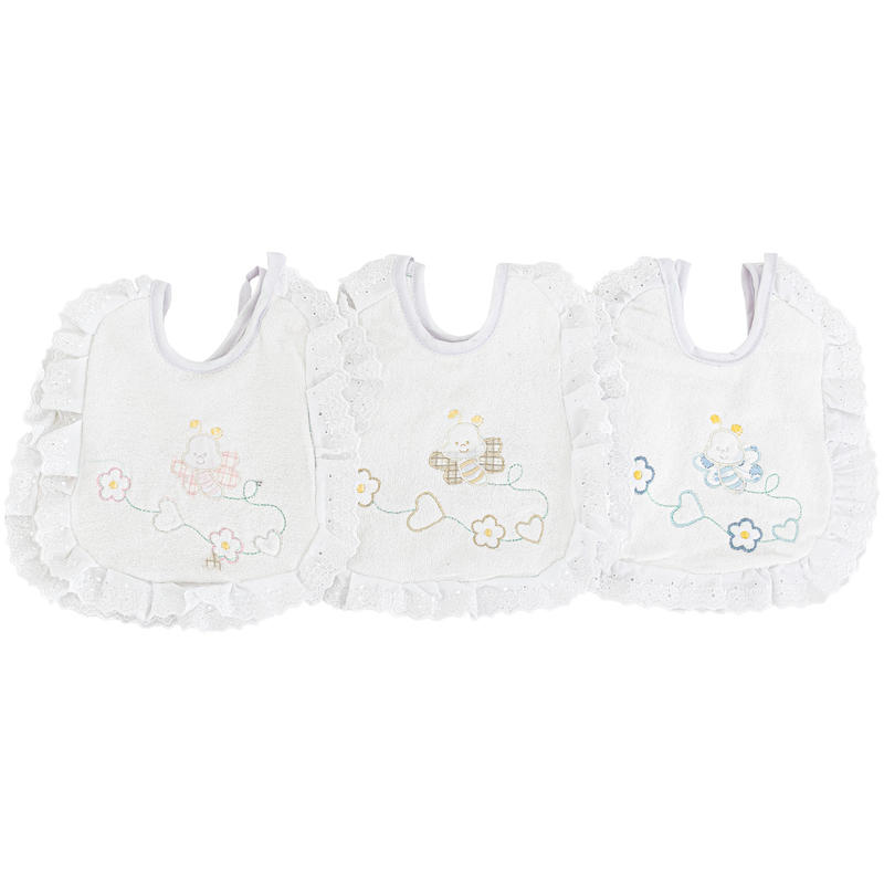 BAVETTA NEONATO A PERA CON RICCETTO X6 BuyBuy24 Abbilgiamento e Biancheria