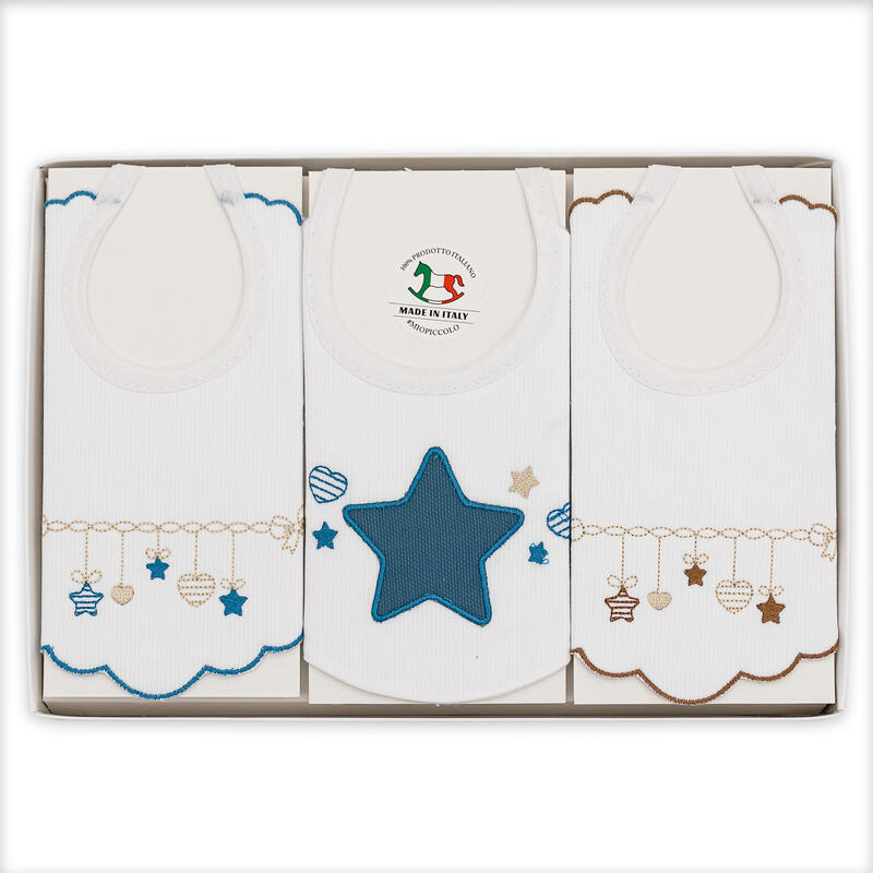 BAVETTA RICAMATA SCATOLA X 3 PZ BuyBuy24 Abbilgiamento e Biancheria