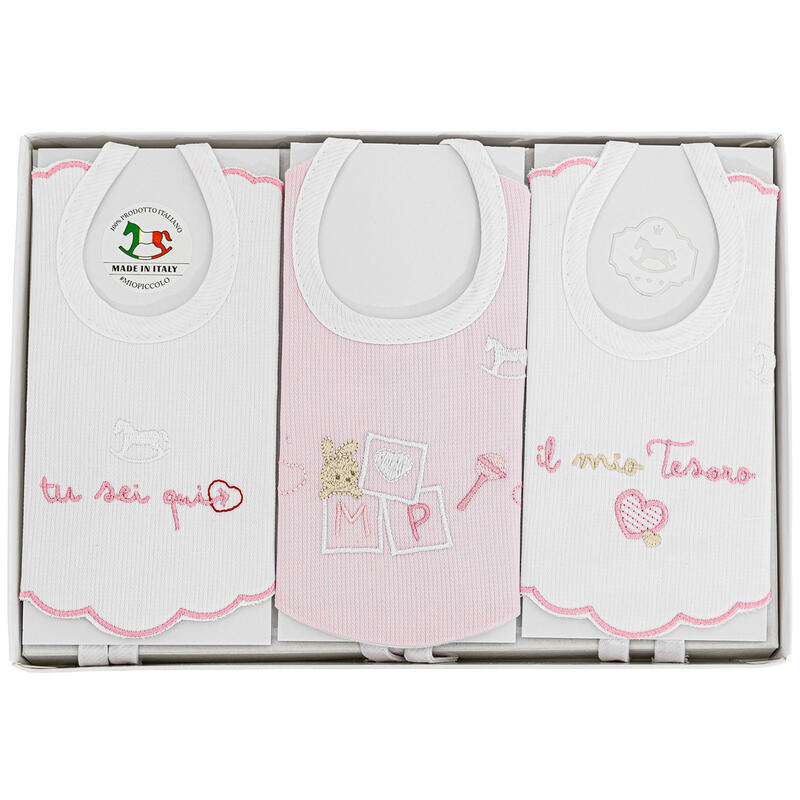 BAVETTA RICAMATA SCATOLA X 3 PZ BuyBuy24 Abbilgiamento e Biancheria