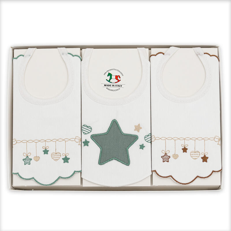 BAVETTA RICAMATA SCATOLA X 3 PZ BuyBuy24 Abbilgiamento e Biancheria