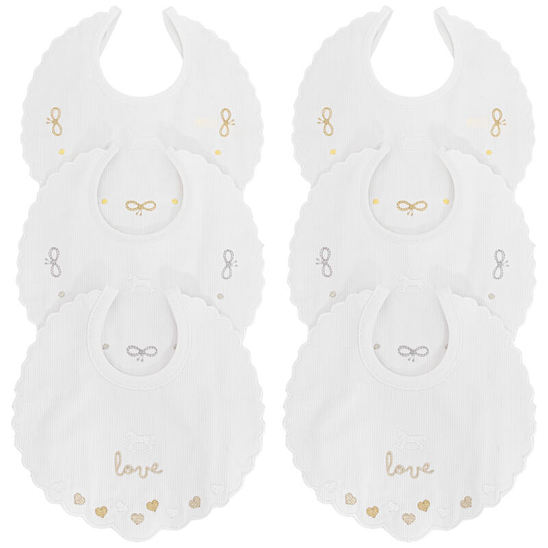 BAVETTA RICAMATE SCATOLA X 6 BuyBuy24 Abbilgiamento e Biancheria