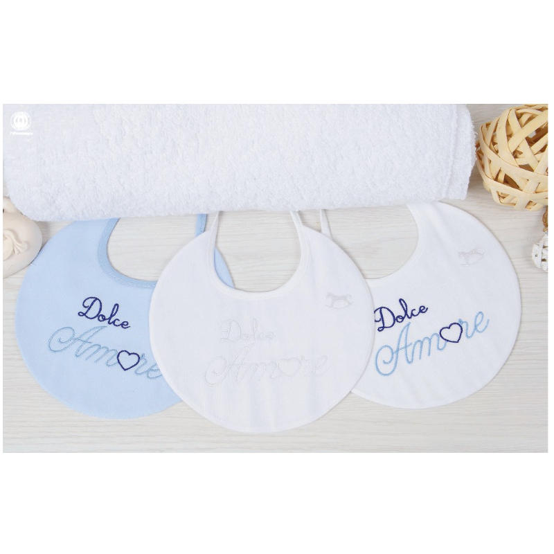 BAVETTA RICAMATE PIQUET CONF DA 6 PZ BuyBuy24 Abbilgiamento e Biancheria