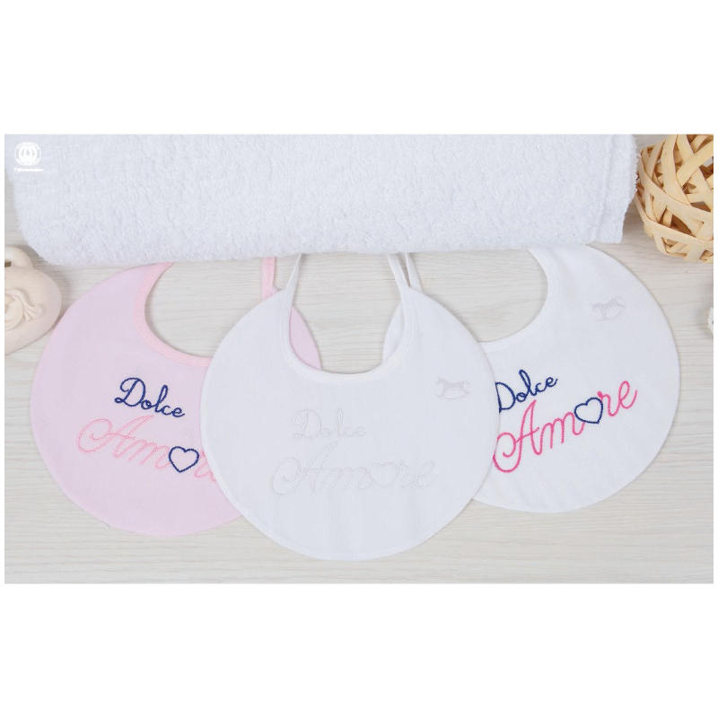 BAVETTA RICAMATE PIQUET CONF DA 6 PZ BuyBuy24 Abbilgiamento e Biancheria