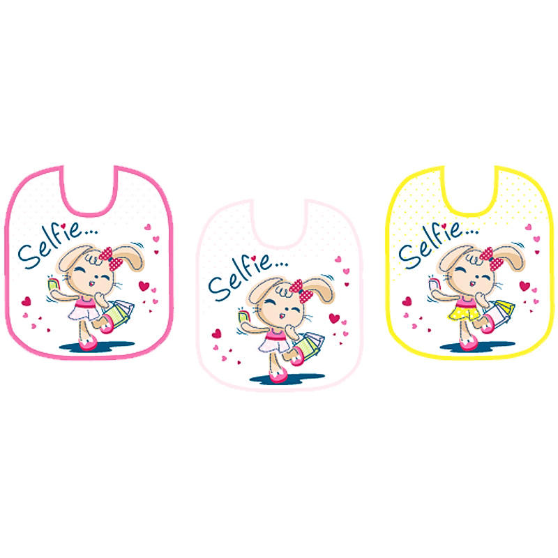 BAVETTE STAMPATE IN BUSTA DA 6 CON RETRO IN PVC BuyBuy24 Abbilgiamento e Biancheria