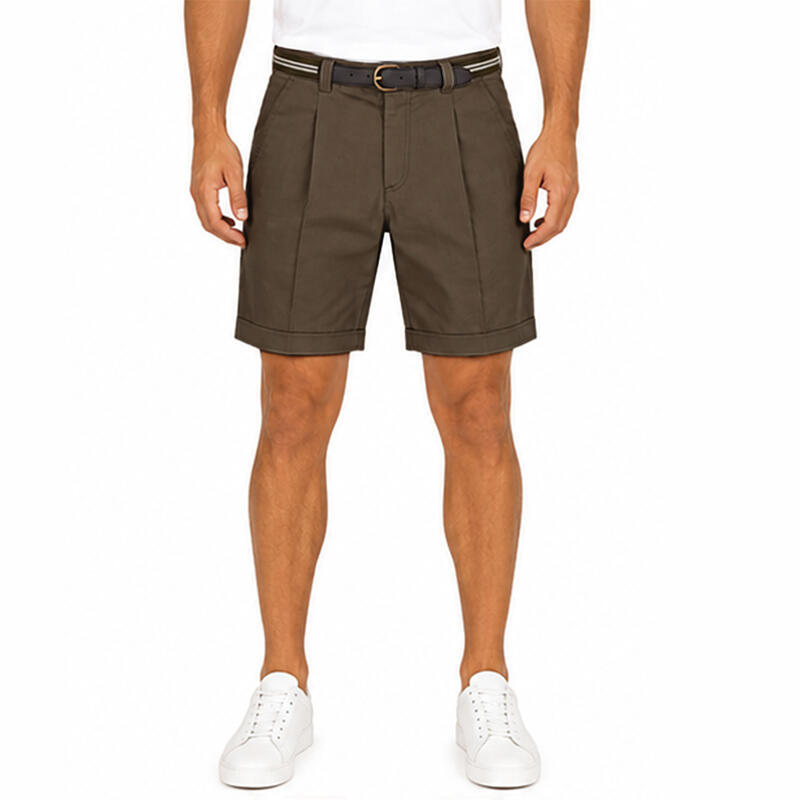 BERMUDA UOMO IN COTONE CON CINTURA BuyBuy24 Abbilgiamento e Biancheria