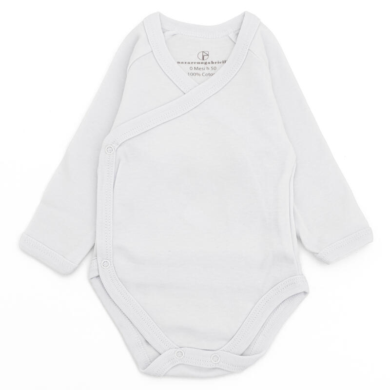 BODY M/L CALDO COTONE BIANCO APERTURA DAVANTI ANTIPANICO BuyBuy24 Abbilgiamento e Biancheria