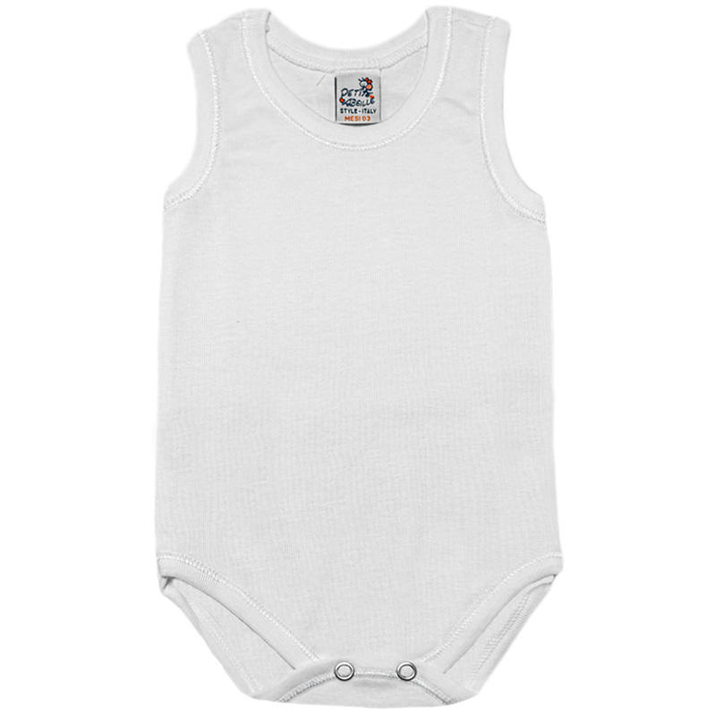 BODY NEONATO CANOTTIERA SPALLA LARGA COTONE BuyBuy24 Abbilgiamento e Biancheria