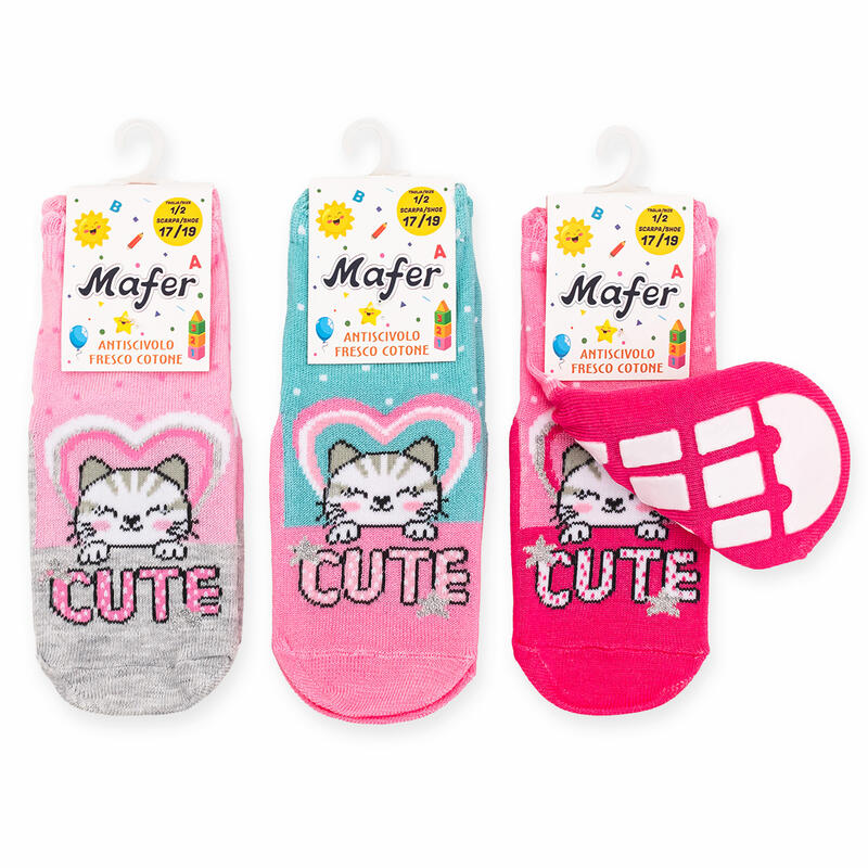 CALZA ANTISCIVOLO NEONATA FRESCO COTONE BuyBuy24 Abbilgiamento e Biancheria