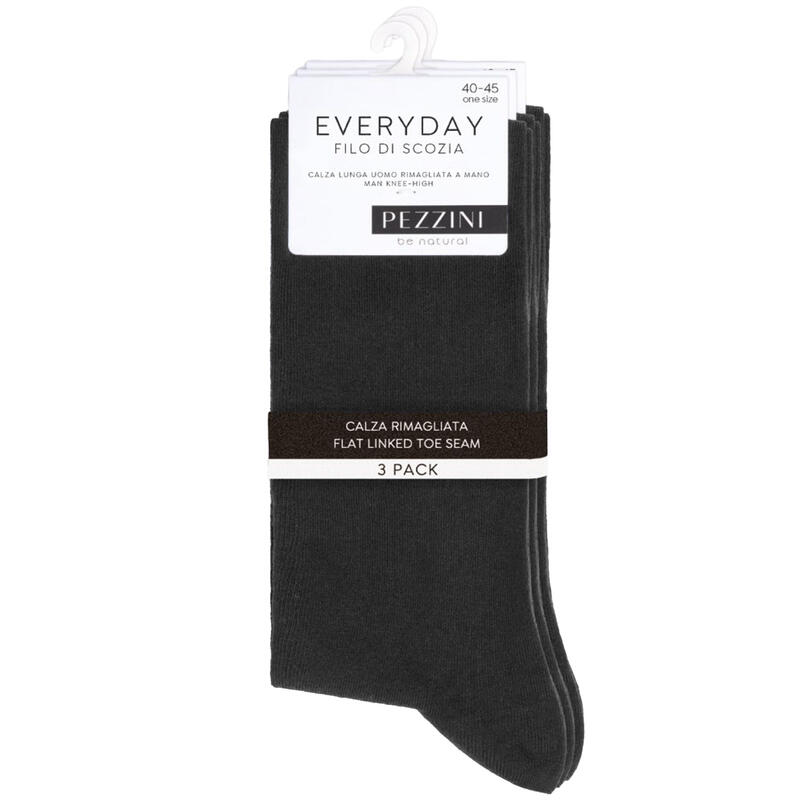 CALZA UOMO LUNGA COTONE FILO DI SCOZIA ELASTICIZZATO BuyBuy24 Abbilgiamento e Biancheria