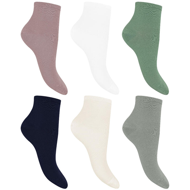 CALZINO CORTO DONNA COTONE BAMBOO 3PACK BuyBuy24 Abbilgiamento e Biancheria