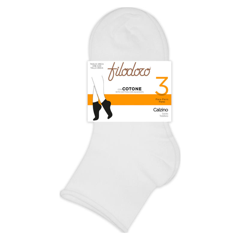 CALZINO DONNA CORTO COTONE TAGLIO VIVO BuyBuy24 Abbilgiamento e Biancheria