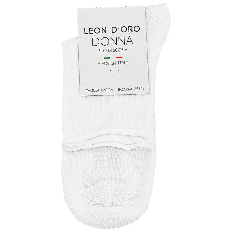 CALZINO DONNA COTONE CON POLSINO ELASTICO BuyBuy24 Abbilgiamento e Biancheria