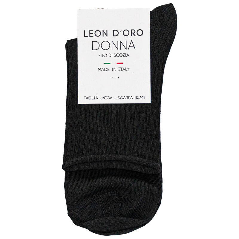 CALZINO DONNA COTONE CON POLSINO ELASTICO BuyBuy24 Abbilgiamento e Biancheria