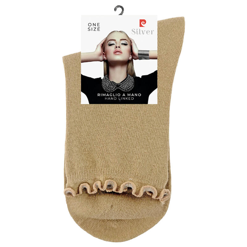 CALZINO DONNA MODA SMOLLATO TAGLIO VIVO BuyBuy24 Abbilgiamento e Biancheria