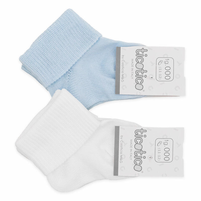 CALZINO NEONATO RISVOLTO 100% COTONE BuyBuy24 Abbilgiamento e Biancheria